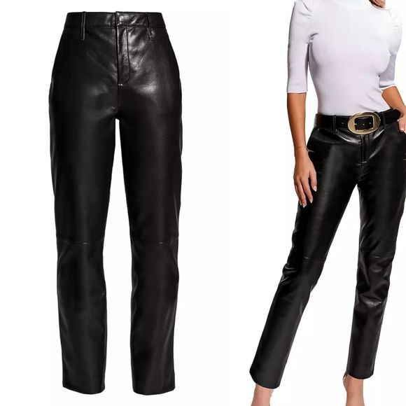 Neiman MarcusLeather Recycled Trousers Y2K 90's